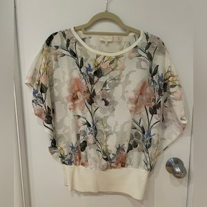 Ted Baker floral blouse, size 1